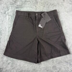 The Kooples Black Cotton Trend Shorts 46‎ US Size 32 Casual Versatile